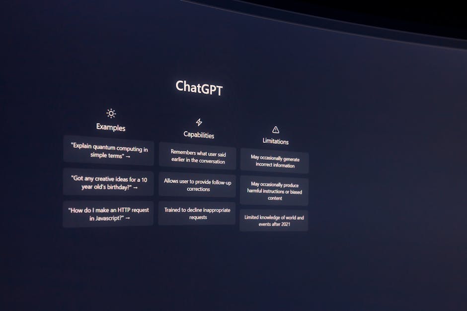 AI generated content on screen