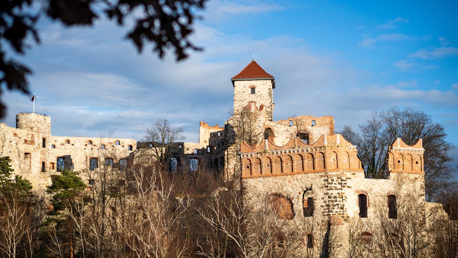 ancient castle ruins poland
