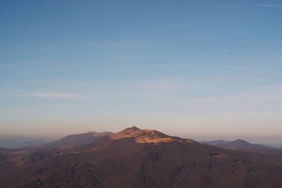 Bieszczady mountains panoramic view