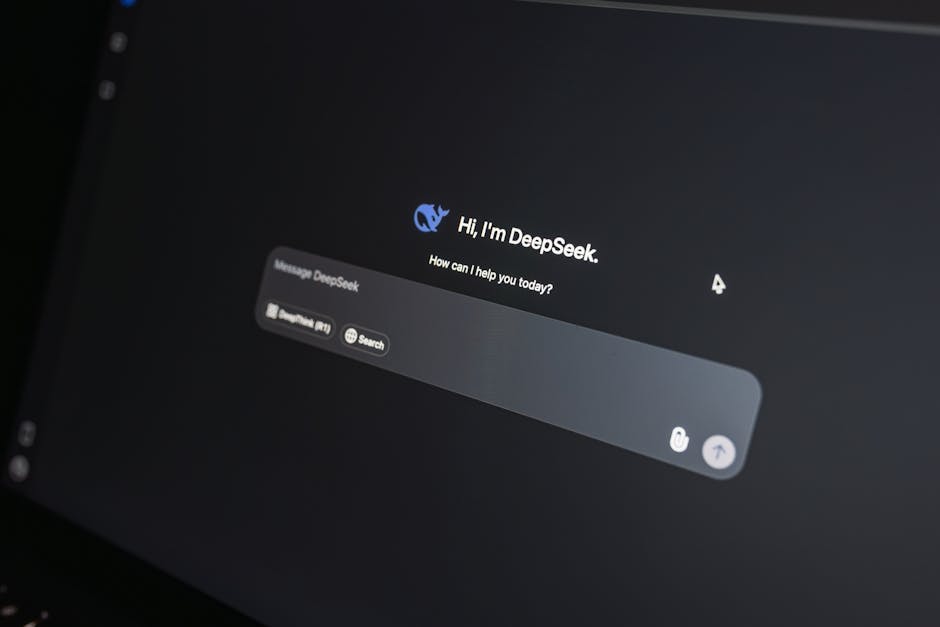 chatbot interface on tablet screen