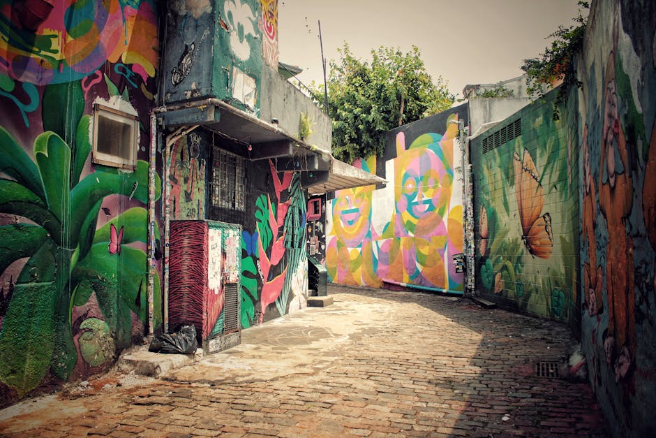 colorful street art brazil urban