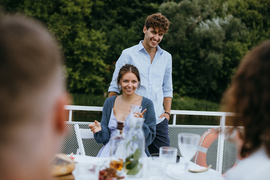couple having a picnic by a lake in Germany