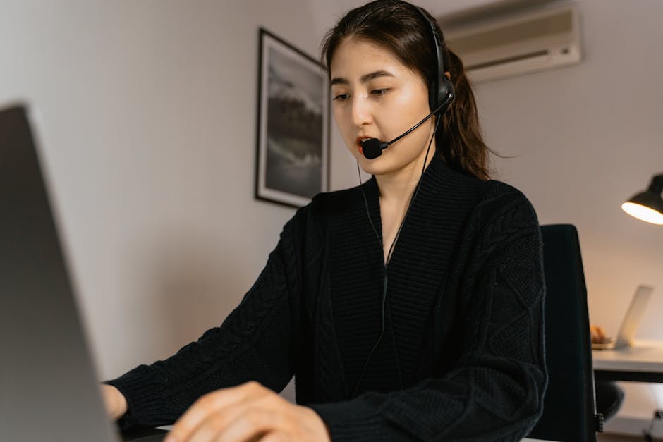 customer service agent using AI chatbot