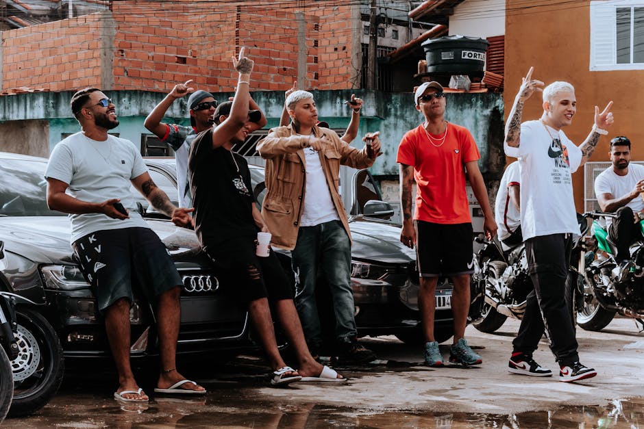 Diverse group street style Brazil