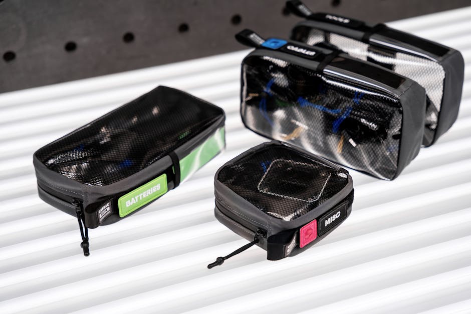 organized travel bags and accessories