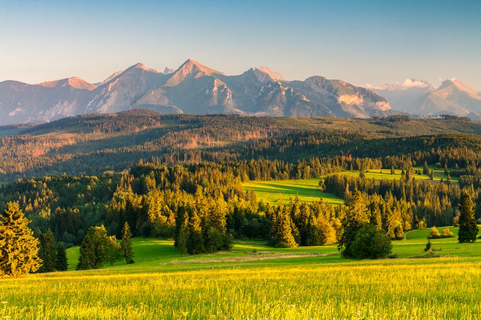 peaceful mountain landscape poland