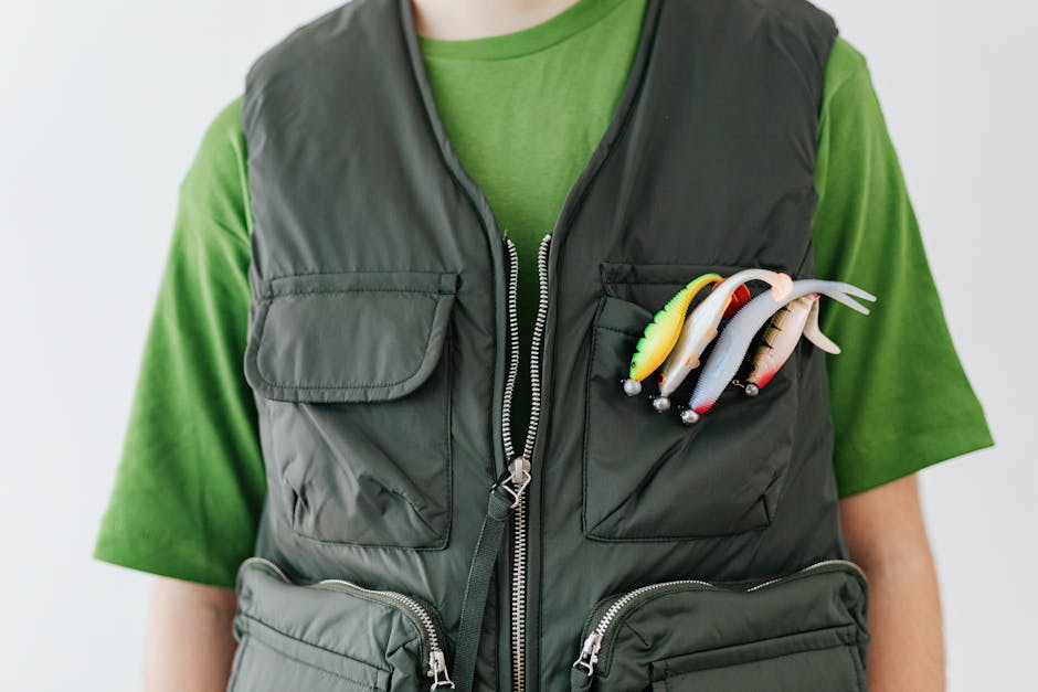 People wearing utility vests and oversized clothes