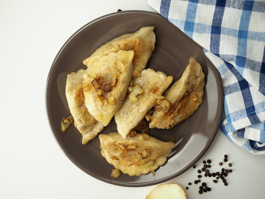 Polish pierogi plate
