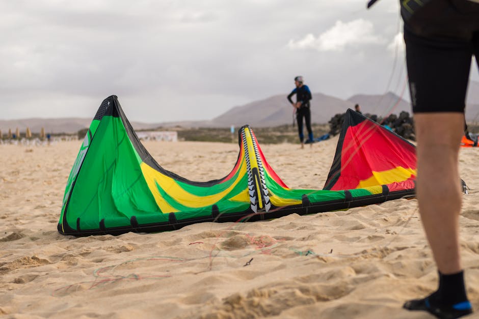 sandy beach kite surfing Piauí