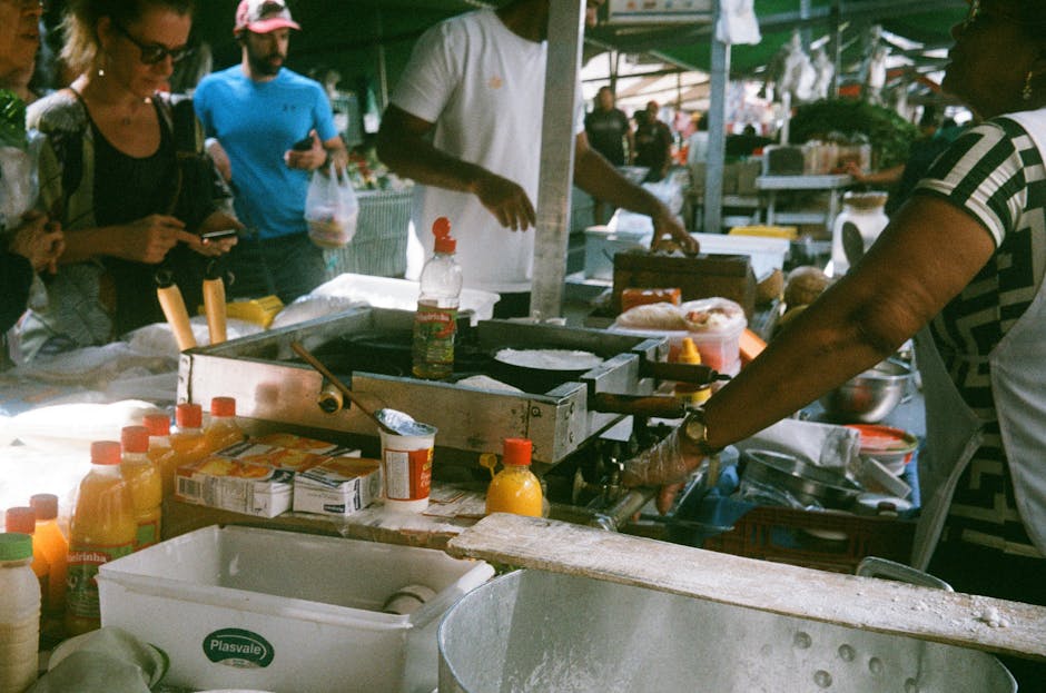 Street food market Brazil