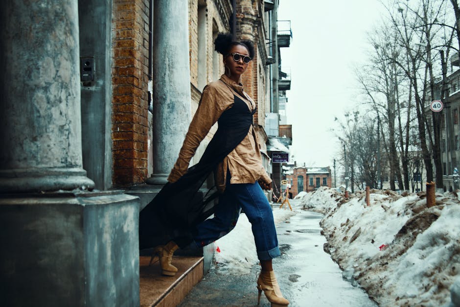 stylish woman layers