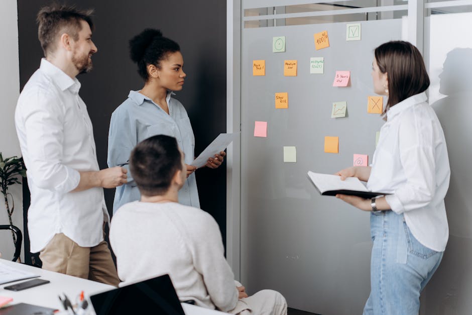 team brainstorming meeting