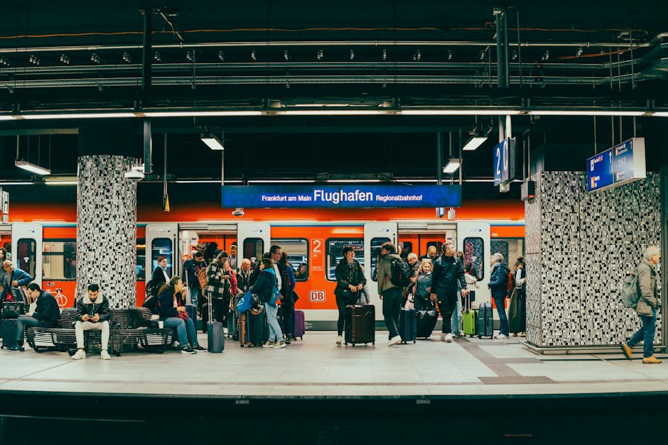 train station germany luggage