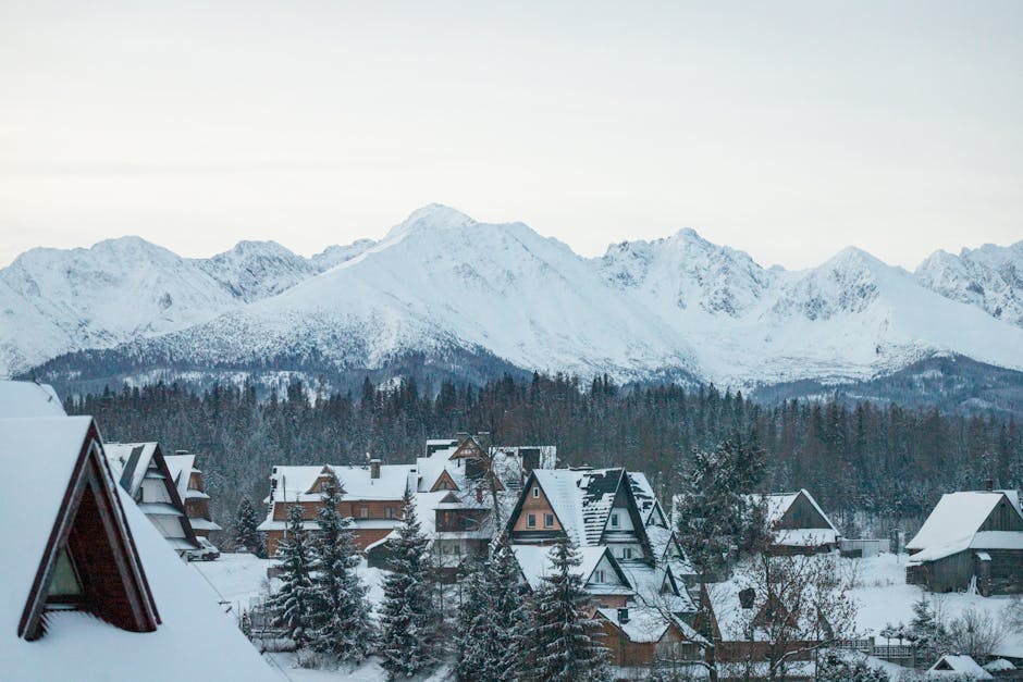 Winter fashion in Zakopane mountains