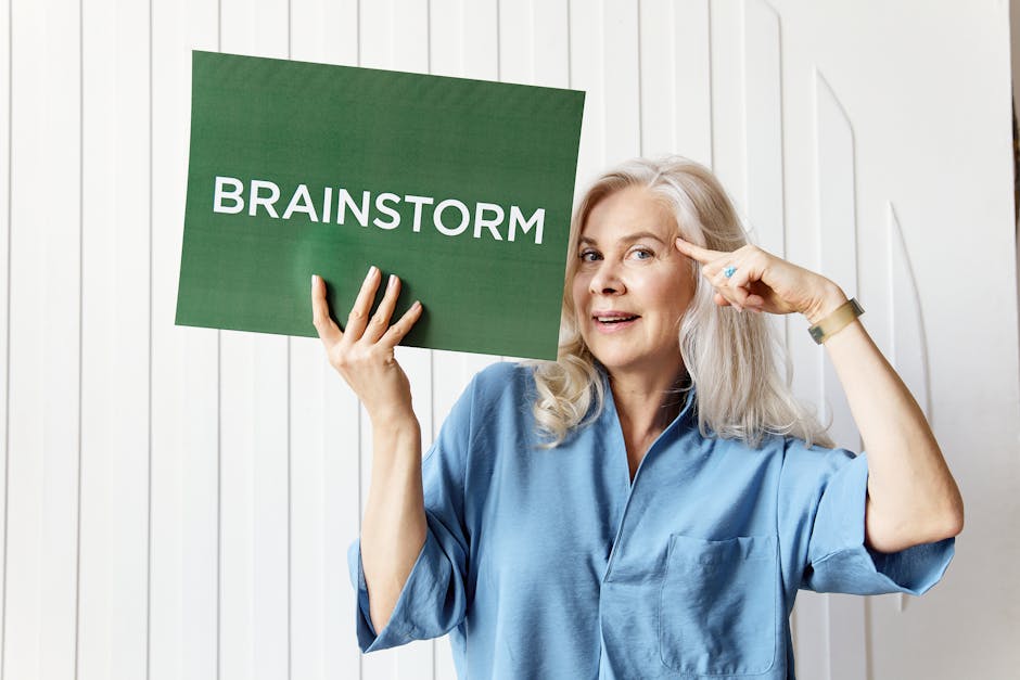 woman brainstorming content ideas