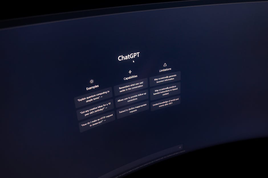 woman using AI chatbot on computer screen