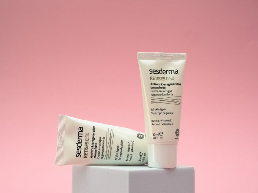 Table displaying various retinol products and their differing concentrations, illustrating choices for a beginner's practical guide.