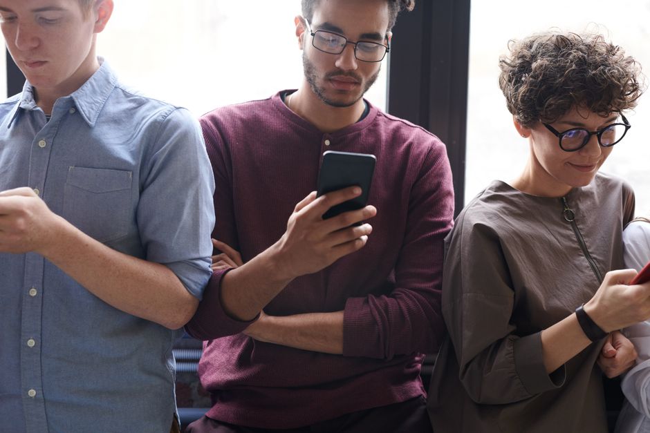 Illustration of various individuals (professionals, students, families) using smartphones with secure lock screens, emphasizing digital privacy.